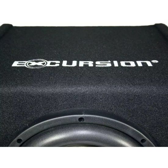 Excursion PXA-SP10 aktywny subwoofer samochodowy z głośnikiem 25cm/10cali - 200/600W, obudowa bass-reflex z MDF, Auto On/Off, wej. High/Low, regulator
